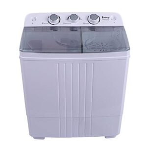 z okop twin tub design washer large power semi-automatic washing machine energy saving (grey cover plate 16.5lb)