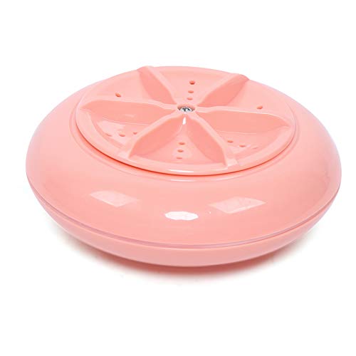 Portable Compact Washing Machine, Portable Mini Traveling Outdoor Washing Machine USB power supply (Pink)