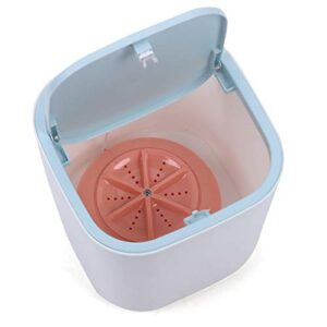 Portable Compact Washing Machine, Portable Mini Traveling Outdoor Washing Machine USB power supply (Pink)