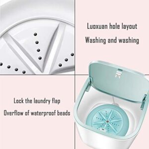 Mini Washing Machine Portable turbo Washers -USB underwear Panties Small Cleaning Mchine -Lightweight Travel Laundry Washer- For Camping Apartments Dorms Business (White)