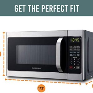 Farberware Classic Microwave Oven, 0.7 Cu. Ft., 700-Watt, with Child Lock, Brushed Stainless Steel