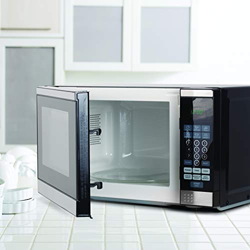 Commercial Chef Countertop Microwave Oven, 0.7 Cubic Feet, Stainless Steel