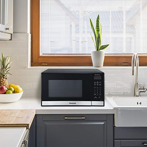 Panasonic NN-SB458S Compact Microwave, 0.9 cft, Stainless Steel