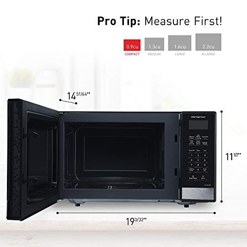 Panasonic NN-SB458S Compact Microwave, 0.9 cft, Stainless Steel