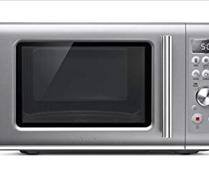 Breville Compact Wave Soft-Close Microwave Oven, Silver, BMO650SIL