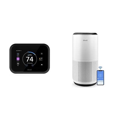 LEVOIT Air Purifiers for Home Large Room & LEVOIT Smart Thermostat for Home,WiFi Programmable Digital Thermostat