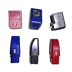 wall charger and replacement battery for original cordless swivel sweeper models – assorted colors