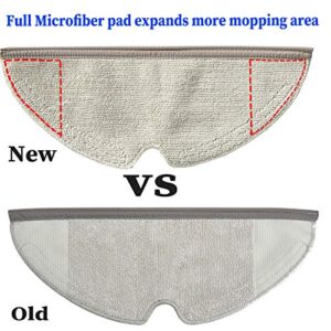 5-Pack Replacement Full Microfiber Mopping Pads/Cloth Rags Compatible for Xiaomi Roborock S5 Max S50 S6 S6 Maxv Pure E25 E35 Vacuum Cleane