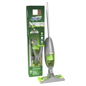 Swiffer Sweep + Vac Bagless Stick Vacuum and Floor Cleaner 4 amps Standard Green