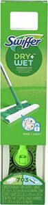 swiffer sweeper dry + wet multi sweeping kit (1 sweeper, 7 dry cloths, 3 wet cloths)
