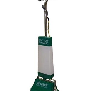 BiSSEll BigGreen BGFS5000 Portable Two Brush Floor Scrubber & Polisher, Polypropylene, 13"" W x 7"" D x 44"" H, White & Green