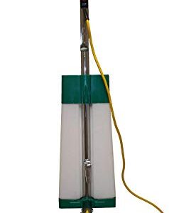 BiSSEll BigGreen BGFS5000 Portable Two Brush Floor Scrubber & Polisher, Polypropylene, 13"" W x 7"" D x 44"" H, White & Green