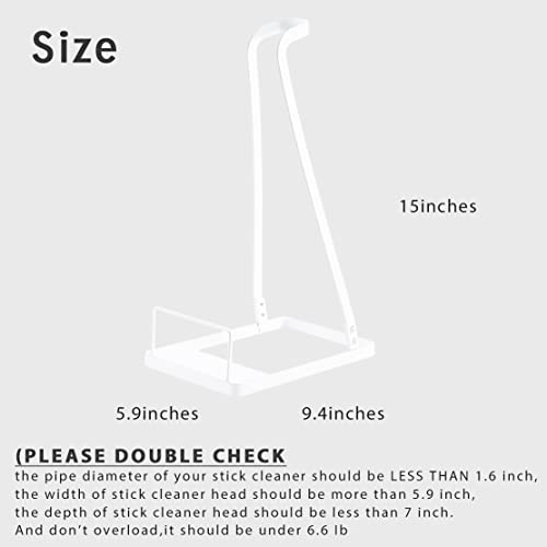 STAIC Vacuum Stand for Dyson V6 V7 V8 V10 V11 Stick Cleaner Steel Holder for Handheld Electric Broom Organization Storage Ideal Gift -White