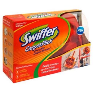 swiffer carpet flick carpet sweeper starter kit, 1 kit