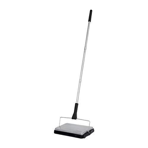 ALL PARTS ETC. Carpet Sweeper Non Electric Vacuum Cleaner, Floor Sweeper Broom with Rotating Brushes, Manual Vacuum Sweeper, Push Vacuum for Tile, Carpets and Hardwood 10.5”