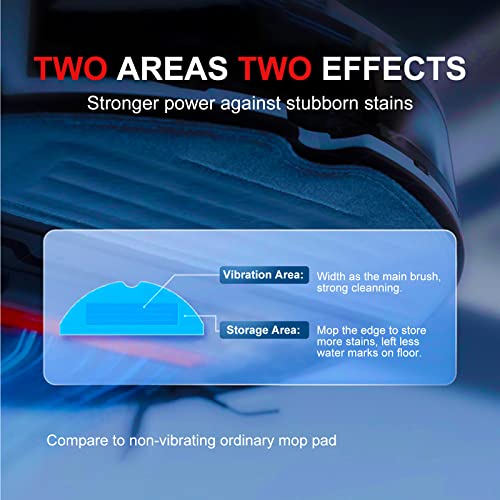 Tyfrozn Vacuum Mop Pads Replacement for Roborock T7S T7S Plus S7/S7MaxV, S7 MaxV Plus Reusable Hard Floor Cloth Expert Wet Replacement Microfiber Soft Pad (4)