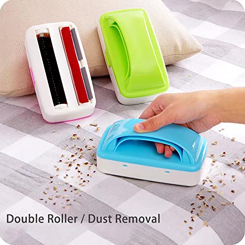 Reusable Handheld Crumb Sweeper, SONQOME Nutshell Soft Bristles Debris Collector Handheld Carpet Table Sweeper Crumb Brush Cleaner Crumb Sweeper Roller for Home Cleaning