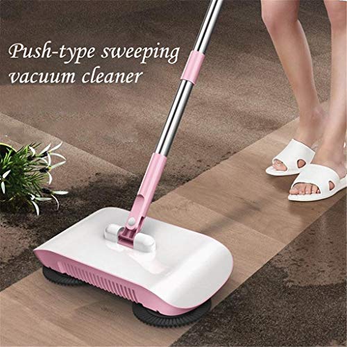 Gallity Hand Push Sweeper, Household 360° Rotation Automatic Sweeper, Lightweight Carpet Sweeper,Strong Floor Sweeper, Great for House,Office,Kitchen,Carpet,Hard Floor (Blue)