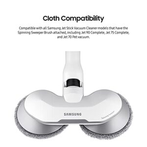 SAMSUNG Jet Stick Spinning Sweeper Disposable Wet Pads, Pack of 20 for Jet 90 Complete, Jet 75 Complete, Jet 70 Pet Cordless Vacuum Cleaners w/ Spinner Sweeper Brush Attachment, VCA-SPA90/XAA, Grey