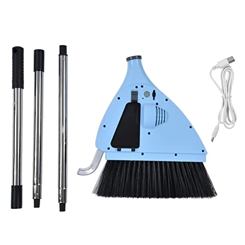 2 in 1 Sweeper, ABS Vacuum Broom, Strong Suction Effective Cleaning Floor Dust, Labor Saving Quiet Operation, USB Cordless Sweeper for Cleaning Bedroom, Living Room