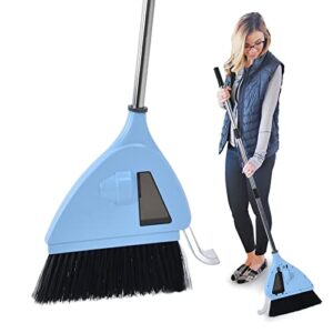 2 in 1 Sweeper, ABS Vacuum Broom, Strong Suction Effective Cleaning Floor Dust, Labor Saving Quiet Operation, USB Cordless Sweeper for Cleaning Bedroom, Living Room