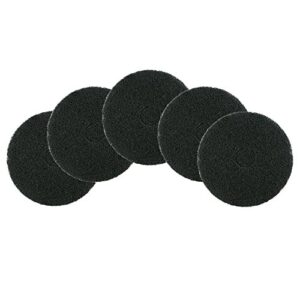 Mercer Industries 45015B - 15" Black Floor Maintenance Pads (Pack of 5)