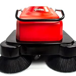 41.3" Walk Behind Industrial Floor Sweeper, Battery-Operated, Triple Brush, 64500 sqft/h