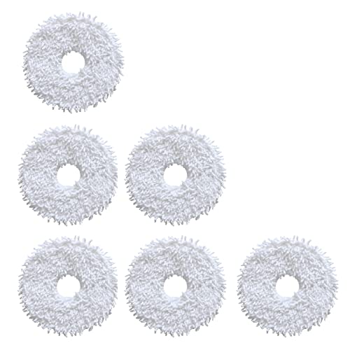 VideoPUP 6pcs Replacement Mop Pads Washable Reusable Mop Cloth Compatible with ECOVACS DEEBOT X1 Omni/ X1 Turbo Sweeper Vacuum Cleaner