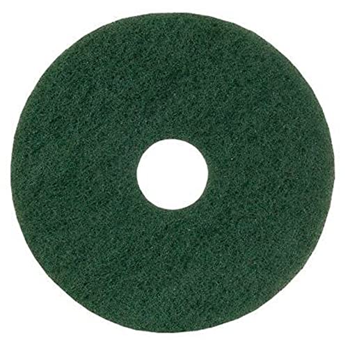 Virginia Abrasives Floor Maintenance Pads - Cleaning Floor Replacement Pads, Thick Polishing Pad to Make Floors Cleaner, Synthetic Non-Woven Floor Pads, Green for Scrubbing Floors, 18"