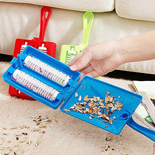 Eugeneq Mini Carpet Rug Roller Brush Dirt Handheld Sweeper Cleaner for Home Cleaning