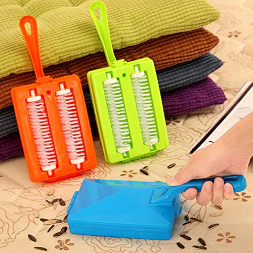 Eugeneq Mini Carpet Rug Roller Brush Dirt Handheld Sweeper Cleaner for Home Cleaning