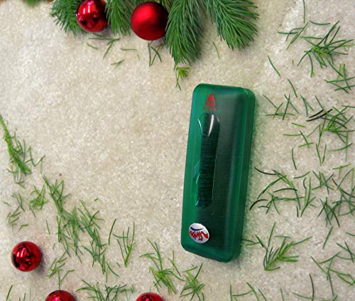 Holiday Christmas Tree Needle Pick-up Brushes (Pack of 2) - Picks up Dry Dropped Needles from Under Christmas Trees and Wreaths, Tough Enough to Pick Up Nuts and Bolts Too (Green)