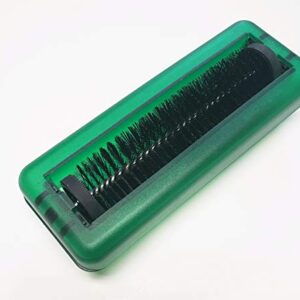 Holiday Christmas Tree Needle Pick-up Brushes (Pack of 2) - Picks up Dry Dropped Needles from Under Christmas Trees and Wreaths, Tough Enough to Pick Up Nuts and Bolts Too (Green)