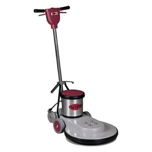 viper vn1500 20″, 1500 rpm, hi-speed burnisher, 1.5 hp, flexible pad driver, all metal construction, large transport wheels, csa approved, red