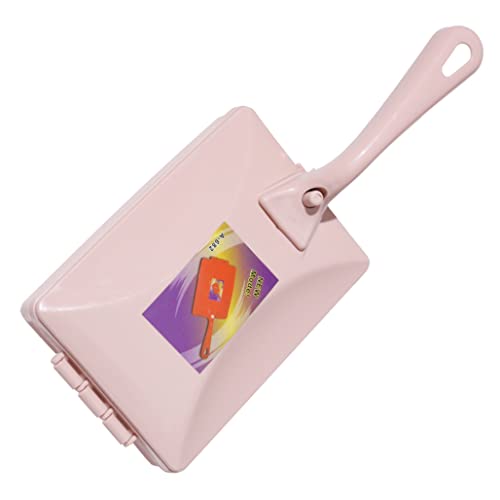 Havamoasa Carpet Debris Brush Double-Roller Sofa Sweeper Handheld Dusting Cleaner Pink