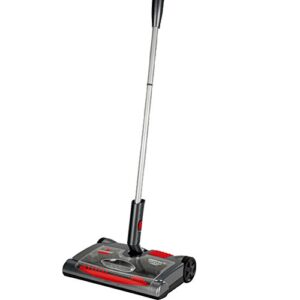 bissell perfect sweep turbo bagless rechargeable sweeper standard gray