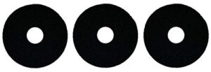 oreck commercial 437071 strip orbiter pad, 12″ diameter, black, for orb550mc orbiter floor machine (thrее Рack, black)
