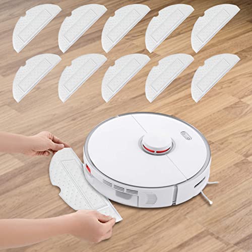 plplaaobo 20pcs Sweeping Robot Disposable Mop Pads, Washable Replacement Mop Cloth Pad for Roborock, Mopping Cloth Replacement Cleaning Pads Fit for Xiaomi Roborock S7