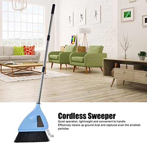 Zerodis 2 in 1 Vacuum Sweeper Ultra Quiet Compact Carpet Sweeper Cleaner USB Charging Cordless Vacuum Broom Cleaner Gift for Household Bedroom Pet Hair(Battery Included)