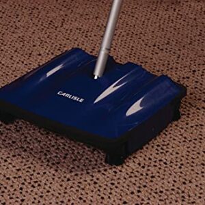 Carlisle FoodService Products 3639914 Duo-Sweeper Multi-Surface Cordless Floor Sweeper, 10" Sweeping Path