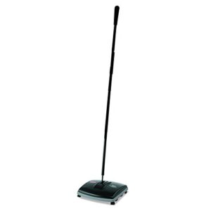 rubbermaid commercial galvinized steel carpet & floor sweeper, cordless sweeper, hardwood floor cleaner, push broom
