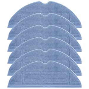 vacuum mop replacement pads, compatible with roborock s7 s7+ t7 t7s t7s plus s7maxv s7maxv plus s7maxv ultra robot vacuum, washable mop cloth rags reusable soft mopping pad parts accessories(6 pcs)