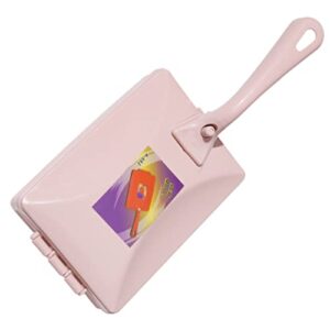 eioflia carpet debris brush double-roller sofa sweeper handheld dusting cleaner pink.