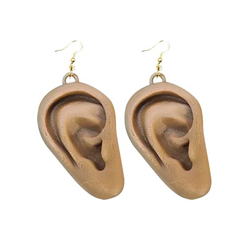 SuanlaTDS 1 Pair Funny Ear Shape Earring,Jewelry Gift for Women Girl Birthday Anniversary