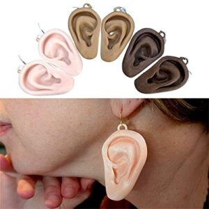 SuanlaTDS 1 Pair Funny Ear Shape Earring,Jewelry Gift for Women Girl Birthday Anniversary