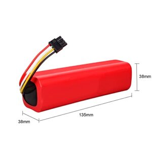 Tenberly Lithium Replacement Battery for Xiaomi Roborock S5 S7 S6 S51 S50 S52 S53 S55 T6 T7 T61 T65 C10 E4 Xiaowa CT10 E20 E35 Series 5200mAh Real Capacity