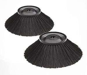 2 side brooms for industrial floor sweeper with triple brooms, 38″ outdoor and indoor sweeper(pack of 2)