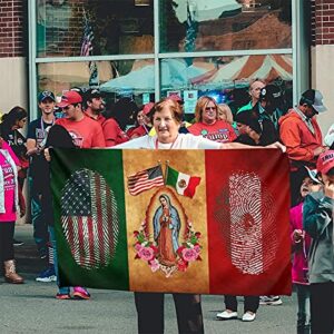 US And Mexico Friendship Flag 3x5 ft Double Side Garden Banner Indoor Outdoor Perfect Decoration