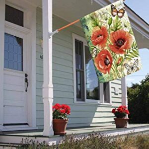 Toland Home Garden 102580 Poppie Delight Flower Flag 28x40 Inch Double Sided Flower Garden Flag for Outdoor House Flag Yard Decoration