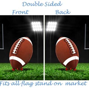 ShineSnow American Football On Field Ball Team Game House Flag 28" x 40" Double Sided Polyester Welcome Yard Garden Flag Banners for Patio Lawn Home Outdoor Decor